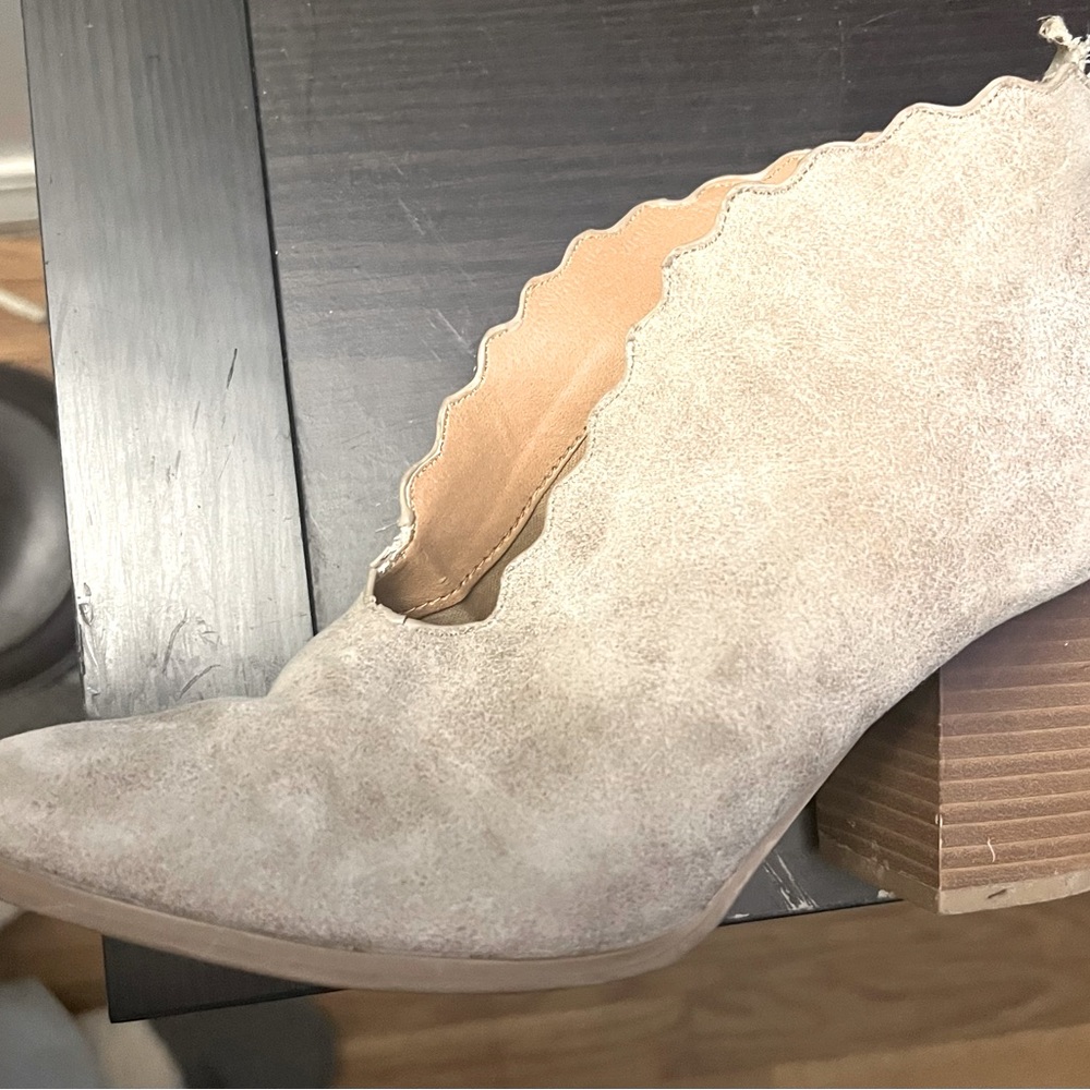 Tan booties